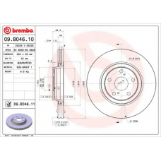 09.B046.11 BREMBO Тормозной диск