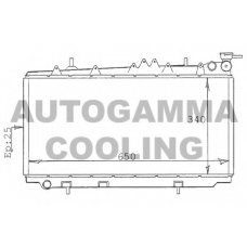100629 AUTOGAMMA Радиатор, охлаждение двигателя
