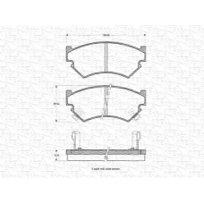 363702160977 MAGNETI MARELLI Комплект тормозных колодок, дисковый тормоз