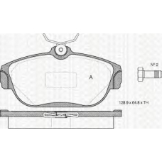 8110 27963 TRIDON Brake pads - front