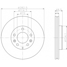 8DD 355 110-361 HELLA PAGID Тормозной диск