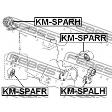KM-SPARR FEBEST Подушка двигателя задняя
