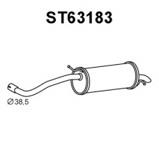 ST63183 VENEPORTE Глушитель выхлопных газов конечный