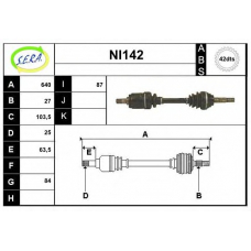 NI142 SERA Приводной вал