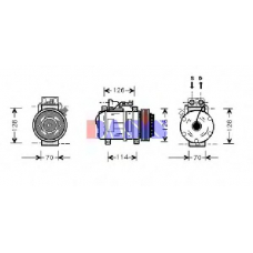 850400N AKS DASIS Компрессор, кондиционер