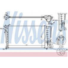 61382A NISSENS Радиатор, охлаждение двигателя