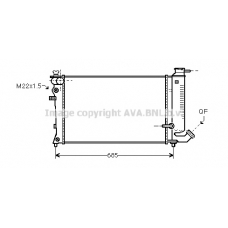 CNA2170 AVA Радиатор, охлаждение двигателя