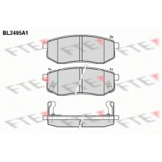 BL2495A1 FTE Комплект тормозных колодок, дисковый тормоз
