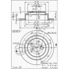 08.6897.14 BREMBO Тормозной диск