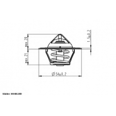410488.88D WAHLER Термостат, охлаждающая жидкость