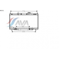 HD2212 AVA Радиатор, охлаждение двигателя