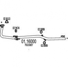 01.16000 MTS Труба выхлопного газа