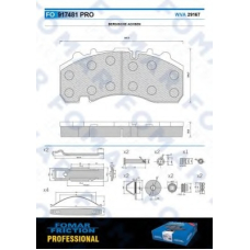 FO 917481 FOMAR ROULUNDS Комплект тормозных колодок, дисковый тормоз