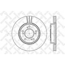 6020-2622V-SX STELLOX Тормозной диск