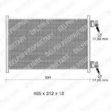 TSP0225271 DELPHI Конденсатор, кондиционер