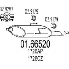 01.66520 MTS Глушитель выхлопных газов конечный
