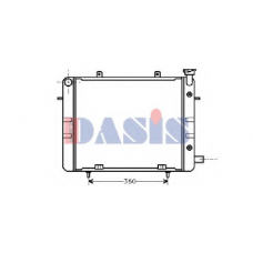 150260N AKS DASIS Радиатор, охлаждение двигателя