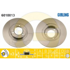 6010013 GIRLING Тормозной диск
