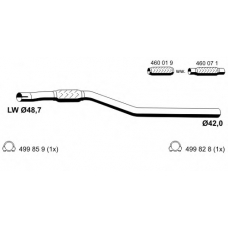 012539 ERNST Труба выхлопного газа