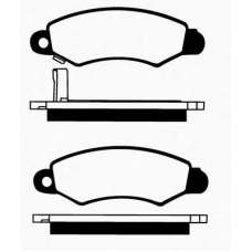 J PA-818AF JAPANPARTS Комплект тормозных колодок, дисковый тормоз