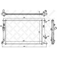 10-26698-SX STELLOX Радиатор, охлаждение двигателя