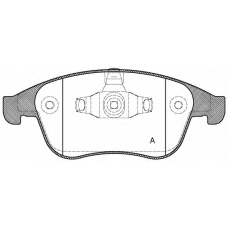 BPA1389.00 OPEN PARTS Комплект тормозных колодок, дисковый тормоз