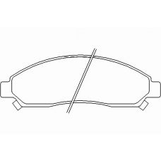 P 34 005 BREMBO Комплект тормозных колодок, дисковый тормоз