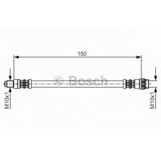 1 987 476 709 BOSCH Тормозной шланг