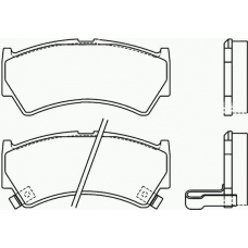 P 79 013 BREMBO Комплект тормозных колодок, дисковый тормоз