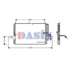 092200N AKS DASIS Конденсатор, кондиционер