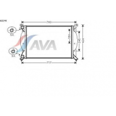 AI2240 AVA Радиатор, охлаждение двигателя