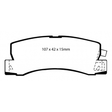 DP2628 EBC Brakes Колодки тормозные