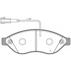 BPA1237.12 OPEN PARTS Комплект тормозных колодок, дисковый тормоз