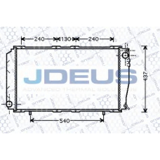 026M03 JDEUS Радиатор, охлаждение двигателя