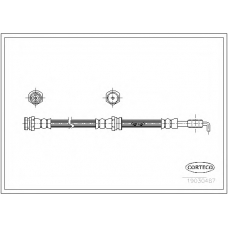 19030487 CORTECO Тормозной шланг