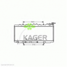 31-3293 KAGER Радиатор, охлаждение двигателя