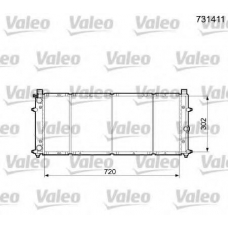 731411 VALEO Радиатор, охлаждение двигателя