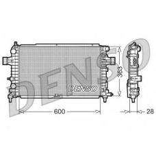 DRM20105 DENSO Радиатор, охлаждение двигателя