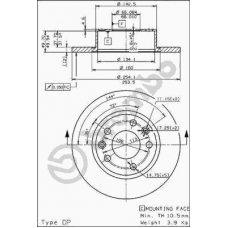 08.5646.10 BREMBO Тормозной диск