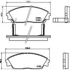 8DB 355 005-661 HELLA Комплект тормозных колодок, дисковый тормоз