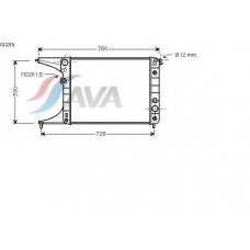 OL2201 AVA Радиатор, охлаждение двигателя