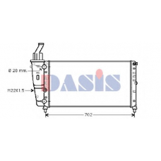 080026N AKS DASIS Радиатор, охлаждение двигателя