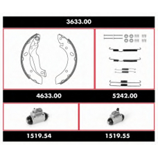 3633.00 REMSA Комплект тормозов, барабанный тормозной механизм