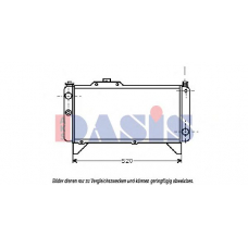200290N AKS DASIS Радиатор, охлаждение двигателя