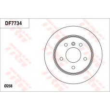 DF7734 TRW Тормозной диск