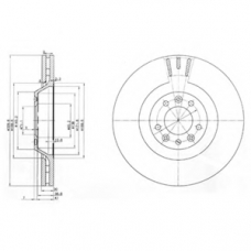 BG9844 DELPHI Тормозной диск