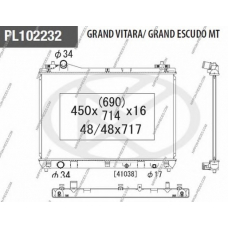 S156I44 NPS Радиатор, охлаждение двигателя