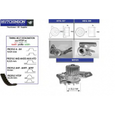 KH 06WP09 HUTCHINSON Водяной насос + комплект зубчатого ремня