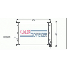 3504001 KUHLER SCHNEIDER Радиатор, охлаждение двигател