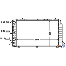 8MK 376 714-461 HELLA Радиатор, охлаждение двигателя